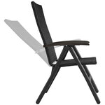 Tectake Fauteuil de jardin pliable MELBOURNE - noir