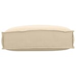 vidaXL Coussin pour dossier de palette Beige 50 x 40 x 12 cm