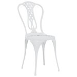 vidaXL Ensemble de bistro 3 Pièces Aluminium coulé Blanc