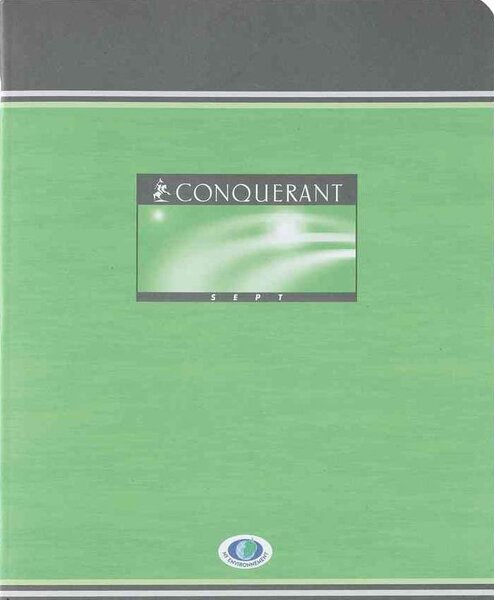 Cahier de brouillon 17 x 22 cm 48 pages 56g Séyès coloris aléatoire CONQUÉRANT