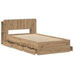 vidaXL Cadre de lit avec rangement Chêne artisanal 80 x 200 cm