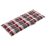 vidaXL Chaise à bascule avec coussin Bambou