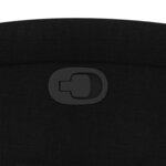 vidaXL Fauteuil inclinable Noir Tissu