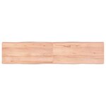 vidaXL Dessus de table bois massif traité bordure assortie