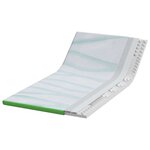 vidaXL Coussins de Matelas Blanc et vert 120 x 200 cm