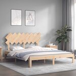 vidaXL Cadre de lit sans matelas 160x200 cm bois massif de pin