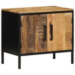 vidaXL Cabinet de chevet Marron et Noir 50 x 30 x 45 cm