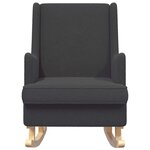 vidaXL Chaise à bascule Gris foncé 62 x 80 x 85 cm Bouclé