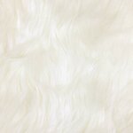 vidaXL Tapis en Peau de Mouton Synthétique Blanc 100 x 200 cm