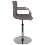 vidaXL Tabouret de bar Taupe Tissu