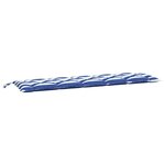 vidaXL Coussins de banc de jardin lot de 2 rayures bleues/blanches