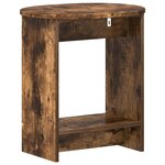 vidaXL Table d'appoint Chêne fumé 50 x 39 5 x 55 cm Bois d'ingénierie