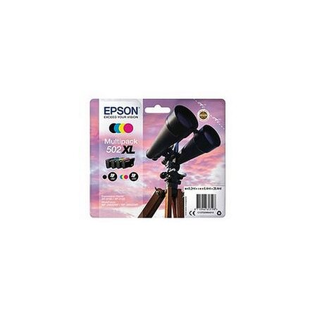 Epson 502xl c13t02w54010 pack 4 cartouches noir et couleurs (jumelles)