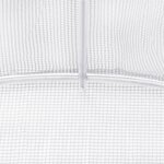 vidaXL Serre avec cadre en acier blanc 12 m² 4x3x2 m