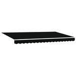 vidaXL Auvent Rétractable Noir et anthracite