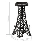 vidaXL Tabourets de bar lot de 2 cuir véritable
