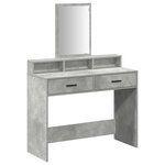 vidaXL Table de Toilette Gris béton 100 x 41 x 140 cm