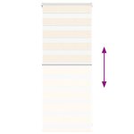 vidaXL Store zèbre beige marbré largeur du tissu 60 9 cm polyester