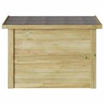 vidaXL Boîte de Rangement Marron 80 x 44.5 x 57.5 cm Pin imprégné