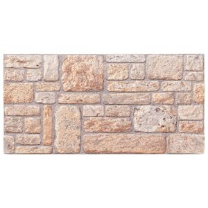 vidaXL Panneaux muraux 3D 10 Pièces marron 100x50 cm EPS