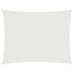 vidaXL Voile de parasol tissu oxford rectangulaire 3x5 m blanc