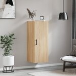 vidaXL Armoire murale chêne sonoma 34 5x34x90 cm