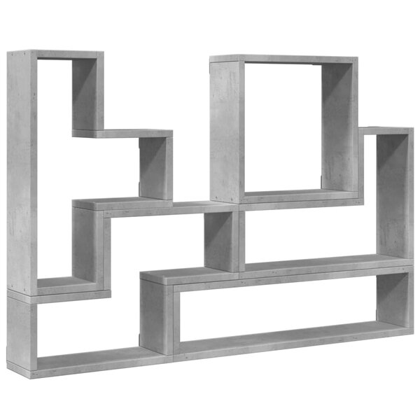 vidaXL Étagère murale sonoma gris 96x12x64 cm bois d'ingénierie