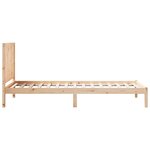 vidaXL Cadre de lit extra long sans matelas 100x220 cm bois massif