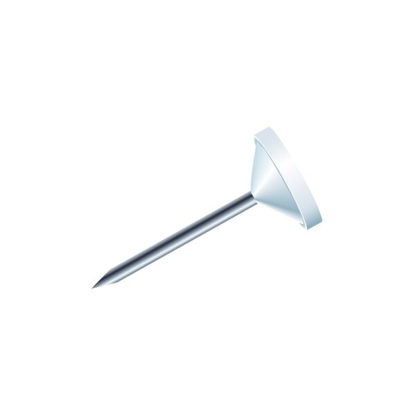 Exacompta - boîte de 100 épingles à tête plate 5mm blanc