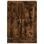 vidaXL Bibliothèque chêne fumé 82 5x30 5x115 cm bois d'ingénierie