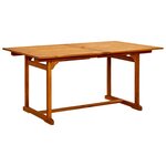 vidaXL Ensemble à manger de jardin 7 Pièces Bois d'acacia massif