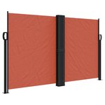 vidaXL Auvent latéral rétractable terre cuite 140x1200 cm