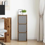 vidaXL Buffet avec tiroir Bois ancien 30 5 x 27 x 84 5 cm