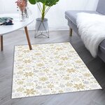 Tapis d'intérieur Noël 70 x 140 cm - Doré