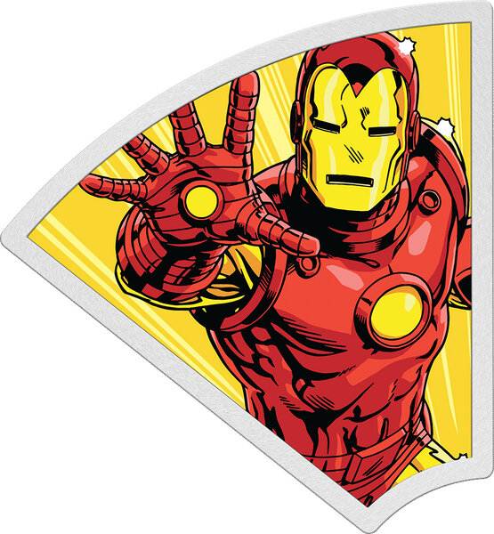 Pièce de monnaie en Argent 2 Dollars g 31.1 (1 oz) Millésime 2023 MARVEL Avengers IRON MAN