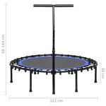 vidaXL Trampoline de fitness avec poignée 122 cm