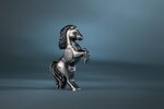 Pièce de monnaie en Argent 1000 Togrog g 31.1 (1 oz) Millésime 2026 Shaped Lunar Year WILD HORSE