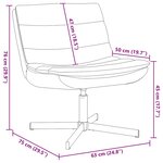vidaXL Chaise Pivotante Rouge vin Faux cuir Standard Pivotante