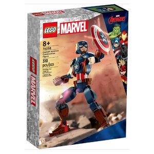 76258 Figurine Captain America LEGO Marvel - Super-Héros Collectible