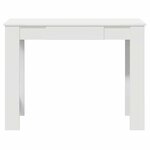 vidaXL Bureau blanc 100x45x75 cm bois d'ingénierie