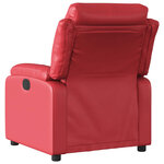 vidaXL Fauteuil inclinable Rouge Similicuir