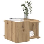 vidaXL Table basse Chêne artisanal 50 5 x 50 x 33 cm Bois d'ingénierie
