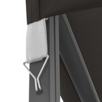 vidaXL Tonnelle avec guirlande lumineuse à LED 3x4 m Anthracite