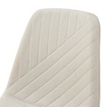 Lot de 4 chaises de salle à manger 88 x 44 x 55 cm moderne design robuste beige 03_0009839