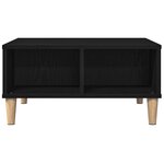 vidaXL Table basse Chêne noir 60 x 60 x 30 cm Bois d'ingénierie