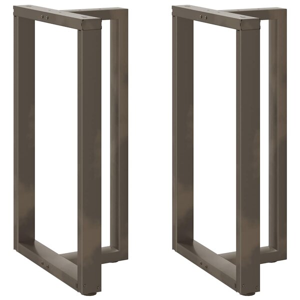 vidaXL Pieds de table de bar en forme de T 2 pièces noir 60 x 35 x (100-101) cm acier