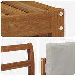 vidaXL Ensemble de canapé d'angle 6 Pièces Gris Naturel et Clair