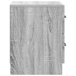 vidaXL Cabinet de chevet 2 Pièces Sonoma gris 43 x 34 5 x 44 5 cm