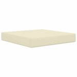 vidaXL Coussin de canapé d'extérieur Polyester Crème 60 x 60 cm