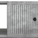 vidaXL Table basse Gris béton 90 x 50 x 40 cm Bois d'ingénierie